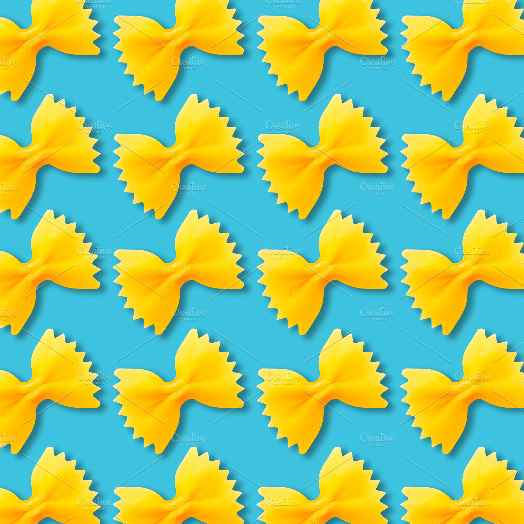 Bow tie pasta pattern, a Food & Drink Photo by BOOCYS