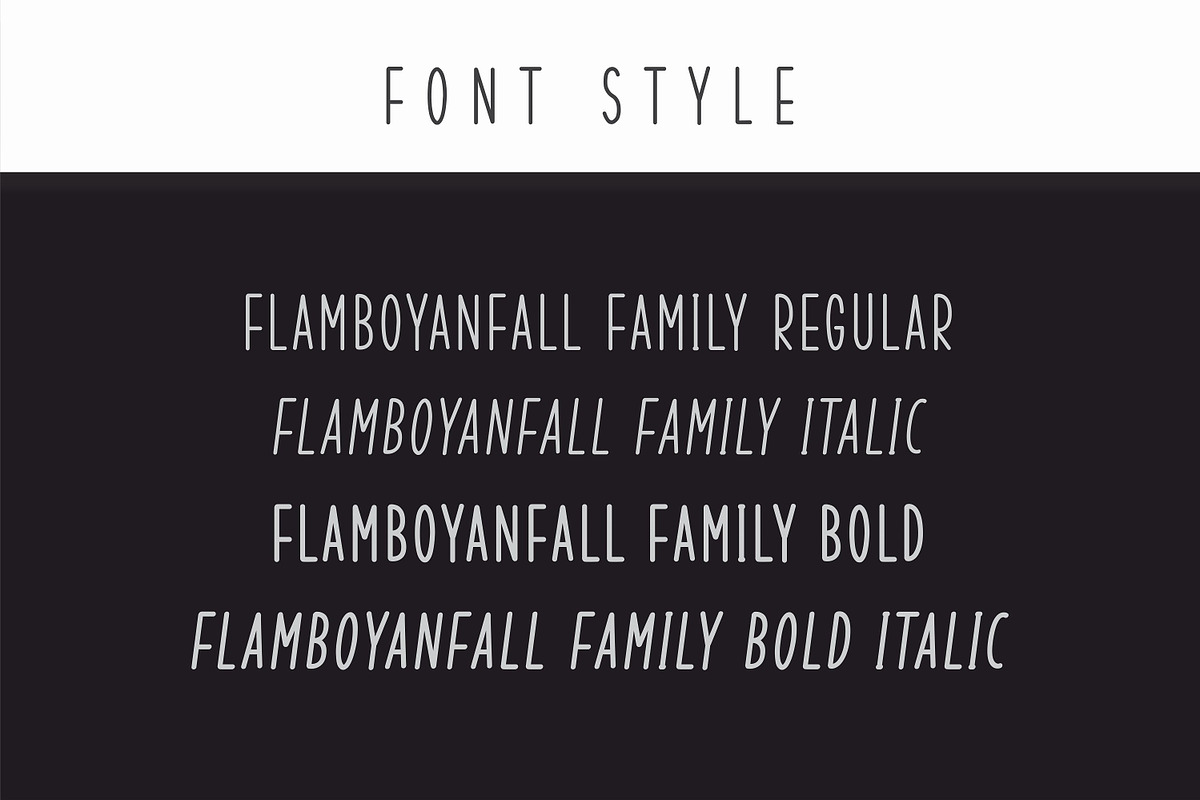 Flamboyanfall Family Font, a Script Font by yantodesign (Photo 8 of 11)