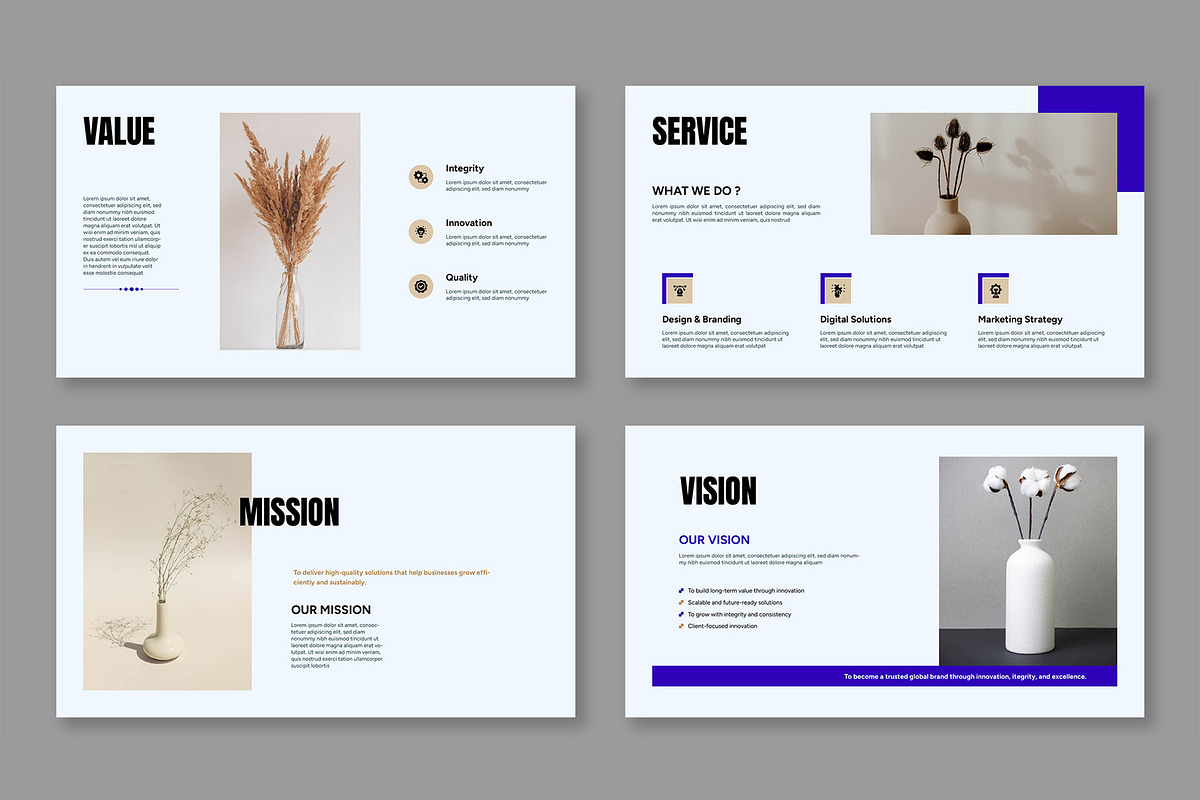 Minimal Business Portfolio, a Presentation Template by Mighty-Slide (Photo 3 of 6)