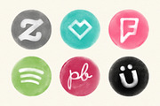 Social Media Watercolor Icons, an Icon by Marmalade Moon (Thumbnail 2 of 4)