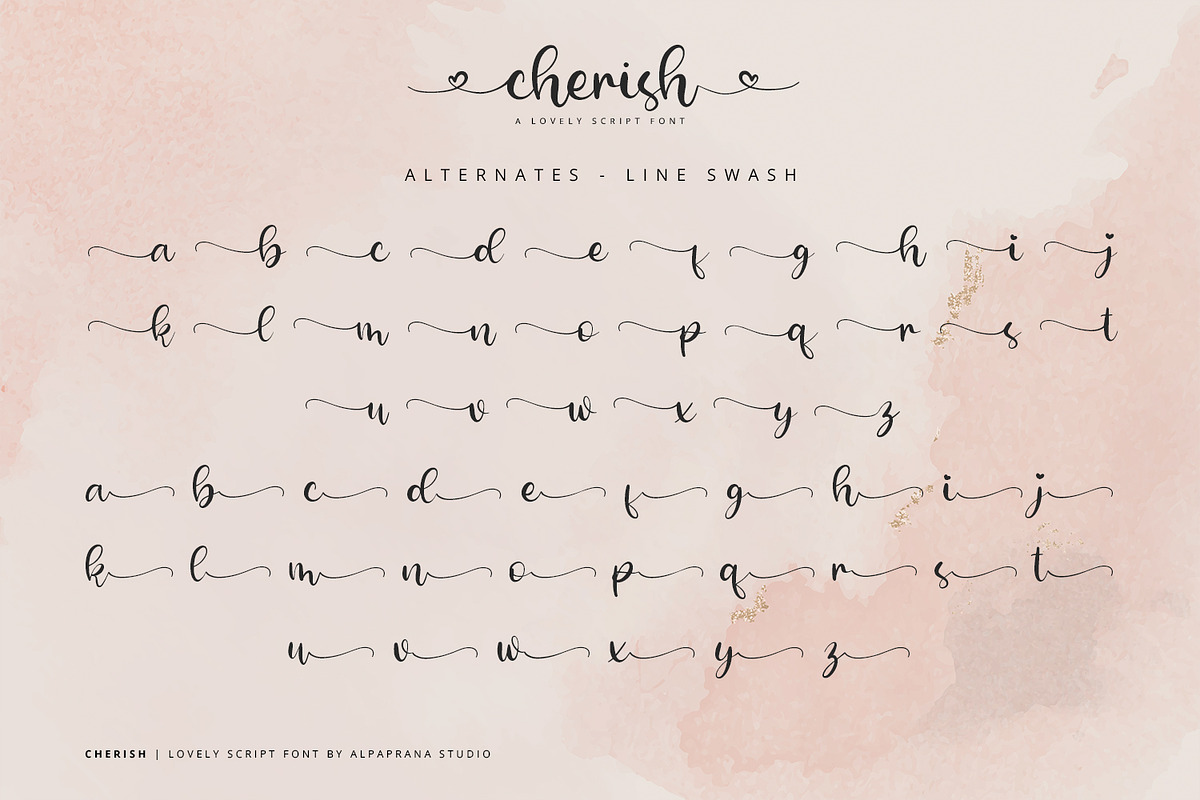 Cherish - Script Font, a Script Font by Alpaprana (Photo 12 of 13)
