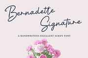 Bernadette Signature | Modern Script, a Script Font by Tigadestd Type (Thumbnail 1 of 7)