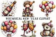 Whimsical New Year Clipart, an Illustration by OK Design (Thumbnail 2 of 6)