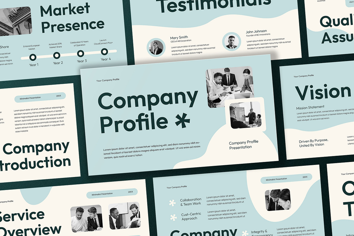 Company Profile Presentation, a Presentation Template by Aiyari Graphic (Photo 1 of 5)