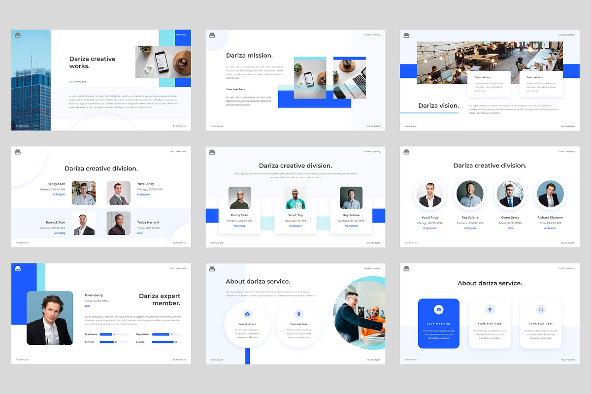 Dariza - Company Google Slides, a Presentation Template by BeadyLab (Photo 3 of 6)