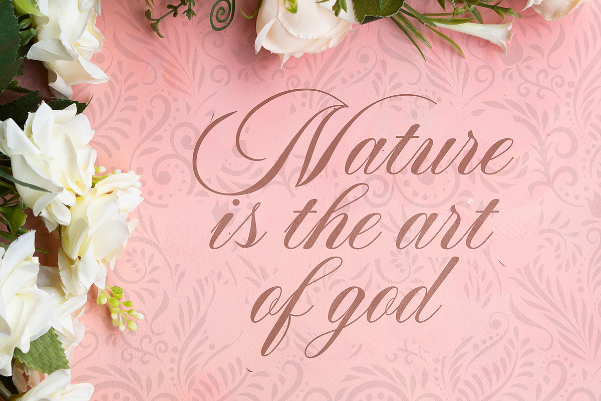 Romantica Caligraphy Modern Font, a Font by RHD Creative Studio (Photo 5 of 9)