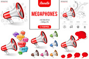Megaphones, a Technology Illustration by TAlex (Thumbnail 1 of 6)