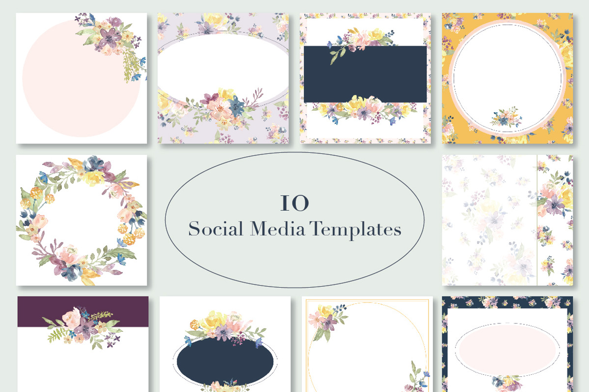 May Flowers Design Set - 50% OFF, an Illustration by Méora Studios (Photo 6 of 10)