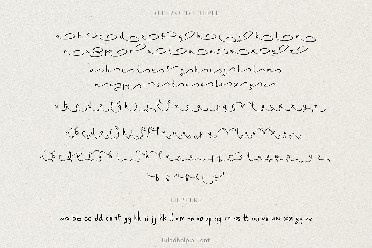 Biladhelpia Handwritten Font, a Script Font by madeDeduk (Photo 12 of 15)