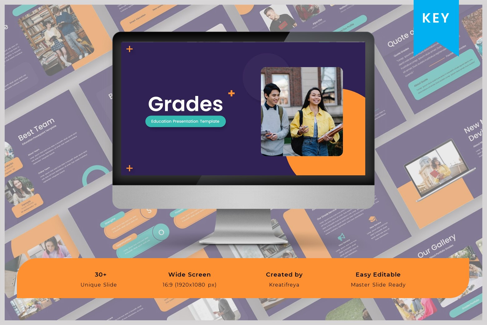 Grades – Education Keynote Template, a Presentation Template by kreatifreya