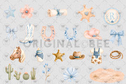 Western Baby Shower Clipart, a Person Illustration by BigCakeBee (Thumbnail 3 of 4)