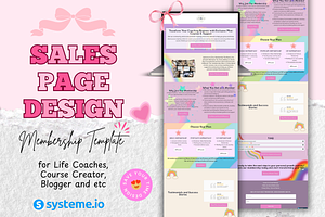 Membership Site Design Template, a Branding & Logo Template by bellaROSEworkshop