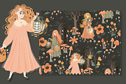 Fairy Forest Irish Pattern, a Pattern Graphic by Lady Bruniere Design (Thumbnail 3 of 6)