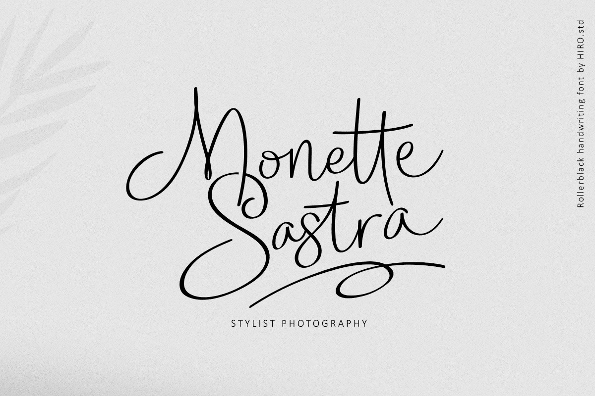 Rollerblack - Handwritten Font, a Script Font by HIRO.std (Photo 2 of 10)