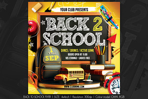 Back To School Flyer, a Flyer Template by Artolus