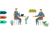 Vector business character poses set, an Object Graphic by julia_musdotter (Thumbnail 8 of 15)