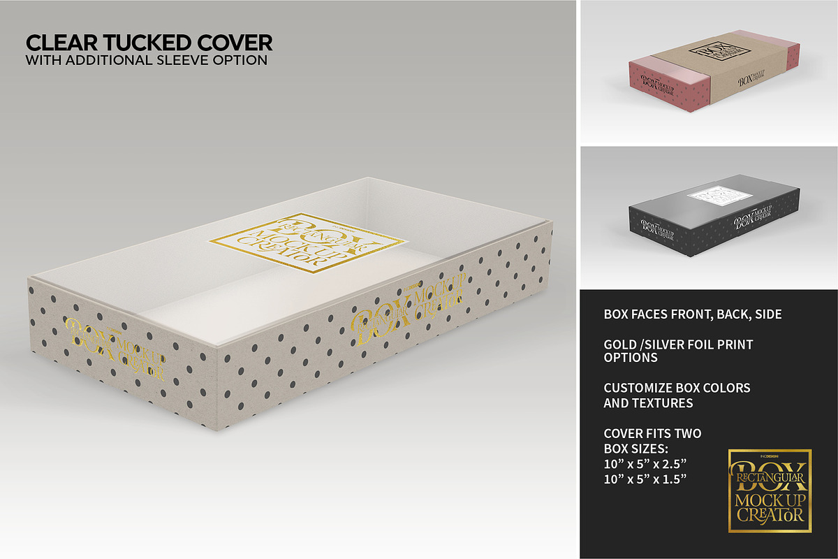 Rectangular Box Mock Up Creator, a Packaging Mockup by INCDesign (Photo 15 of 44)