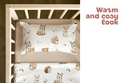 Realistic Crib Bedding Mockup, a Household Mockup by Brzozowska (Thumbnail 3 of 8)