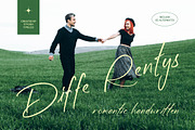 Diffe Rentys Romantic Handwritten, a Script Font by stylishtype.co (Thumbnail 1 of 10)