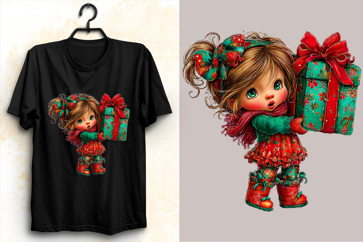 Whimsical Valentine Girl Clipart Bun, an Illustration by SVGArt (Photo 3 of 8)