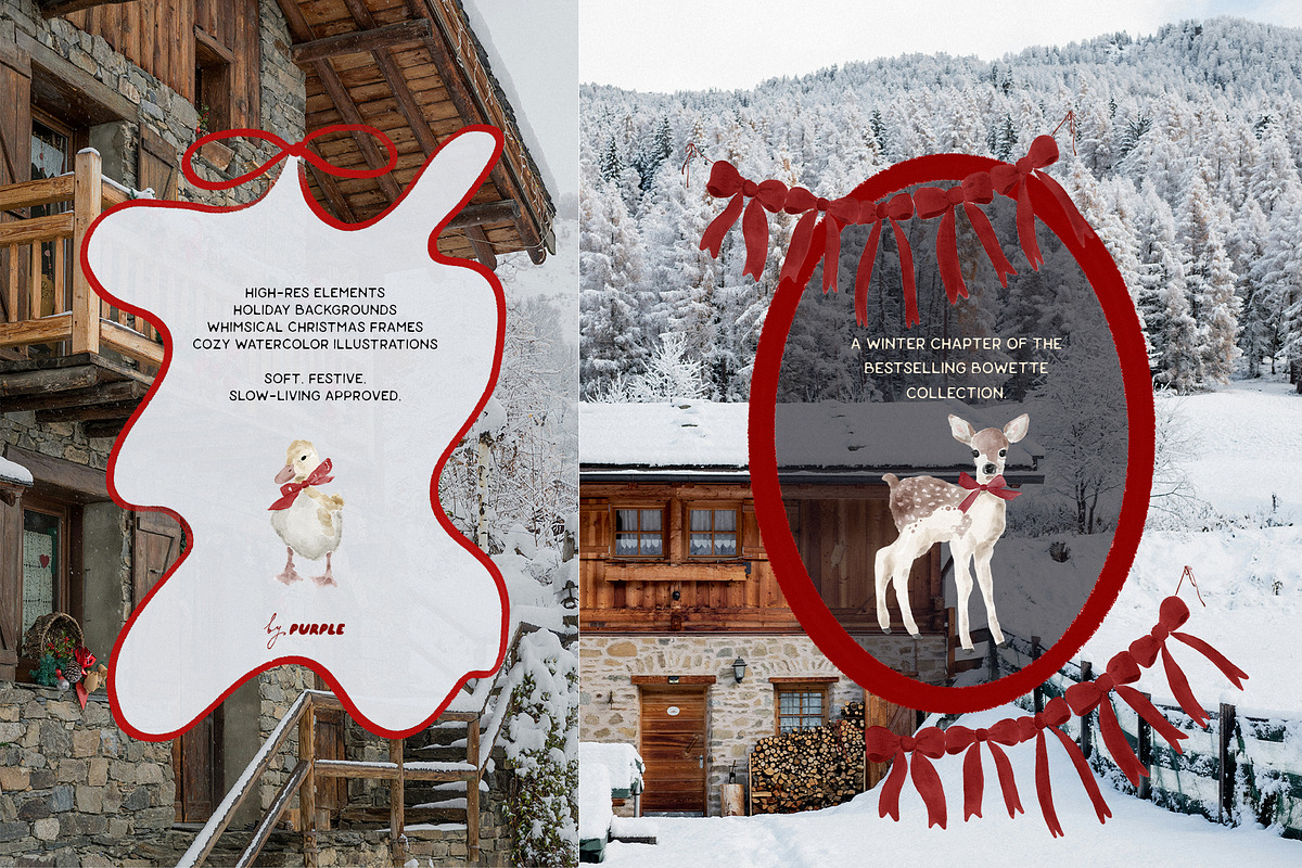 Bowette: Christmas Frames & Papers, an Object Graphic by Purple (Photo 5 of 13)