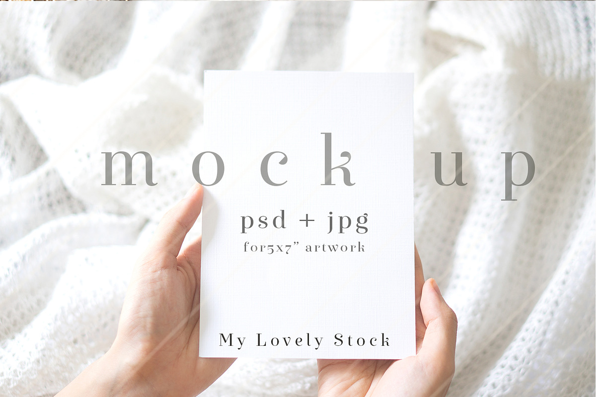 White clean minimalist mock up, a Print Template by My Lovely Stock (Photo 3 of 3)