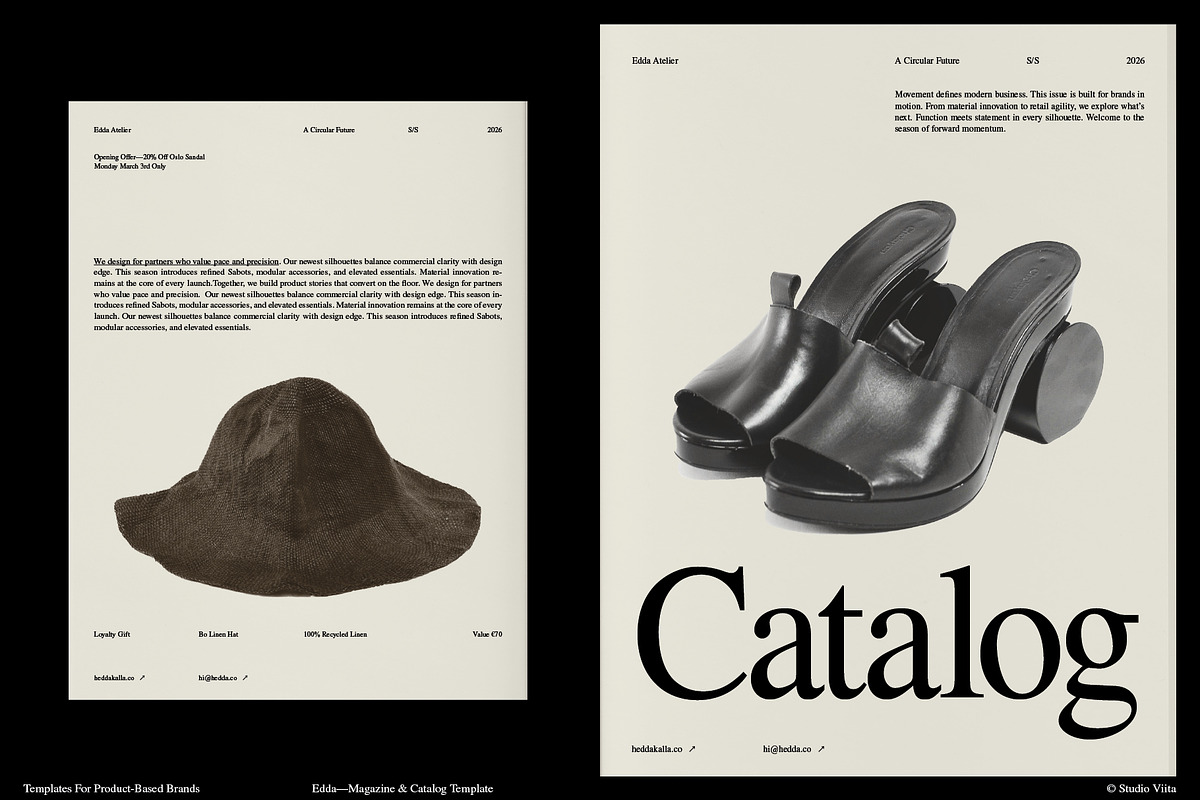 ID Brand Bundle: 2 Magazines + Deck, a Magazine Template by Studio Viita (Photo 2 of 24)