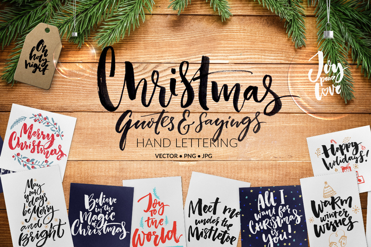 Christmas quotes, overlays & cards, a Decorative Illustration by Anna's Creative Store (Photo 1 of 5)