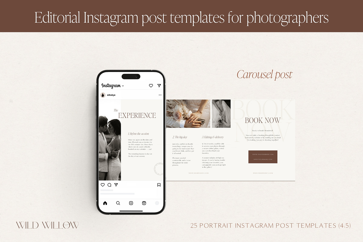 Luxury Instagram post templates, a Social Media Template by Wonderlik Webdesign (Photo 8 of 11)