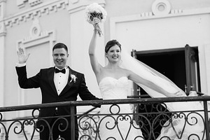 wedding ceremony of newlyweds on the restaurant, a Person Photo by Weddings, People, Travel