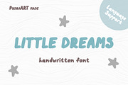 Little Dreams Kids font, a Sans Serif Font by PudraART (Thumbnail 1 of 6)