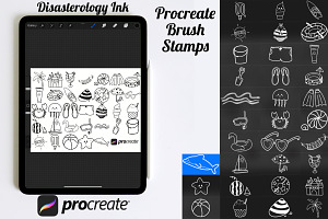 Summer Element Set 2 Procreate Brush