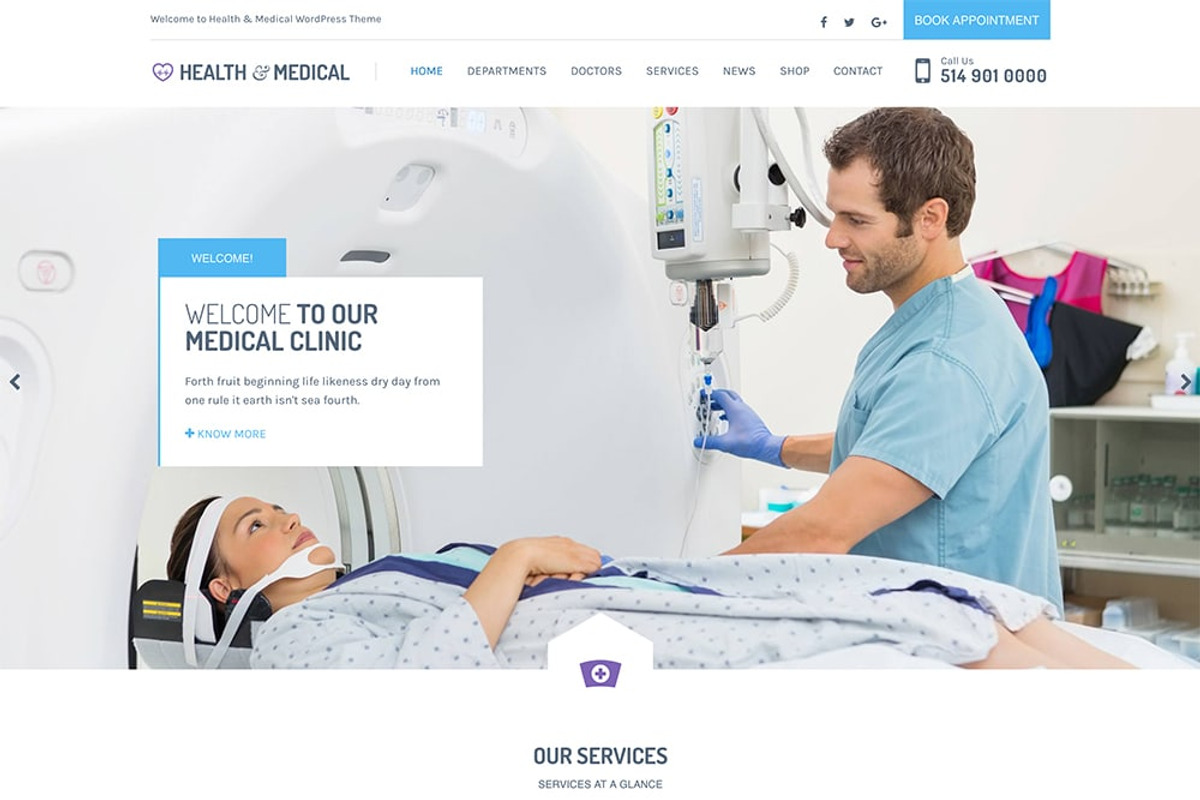 Medical WordPress Theme, a WordPress Template by WPlook WordPress Themes