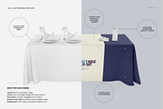 Imprinted Tablecloth Mockup Set, a Merchandise Mockup by creatsy5 (Thumbnail 3 of 14)