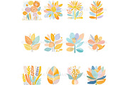 Boho Flower Clipart Abstract, a Decorative Illustration by Nicole Branger Art (Thumbnail 6 of 19)