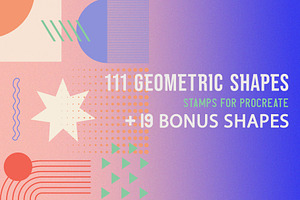 Procreate geometric Shape brushes