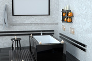 Modern bathroom with ceramic bath stock photo containing bathroom and interior, a Beauty & Fashion Photo by Larser (Thumbnail 2 of 2)
