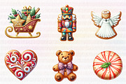 Christmas Cookie Clipart Bundle, an Illustration by CreationArt (Thumbnail 2 of 6)