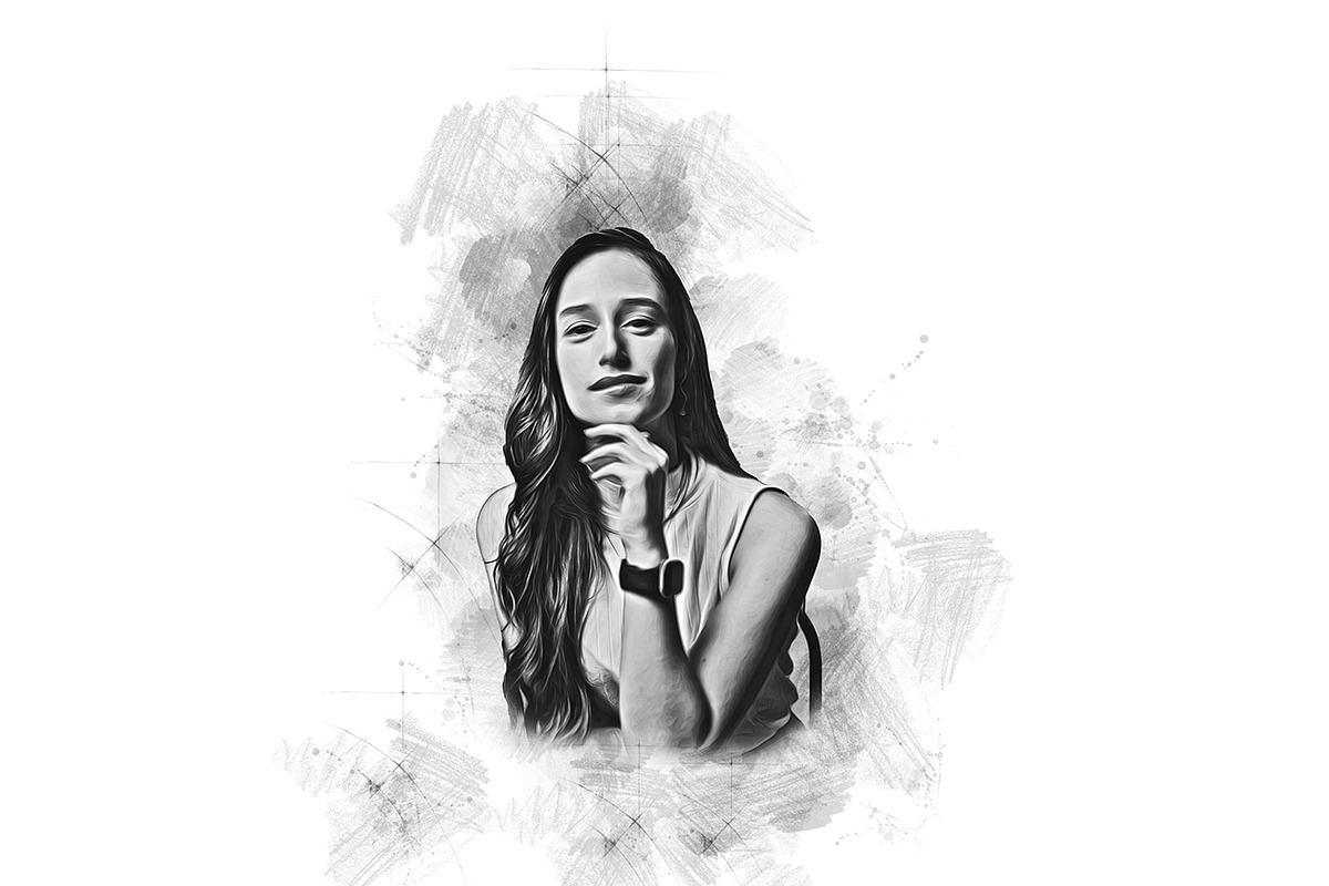 Oil Canvas Sketch Photoshop Action, an Action Add-On by Studio Retouch (Photo 6 of 11)