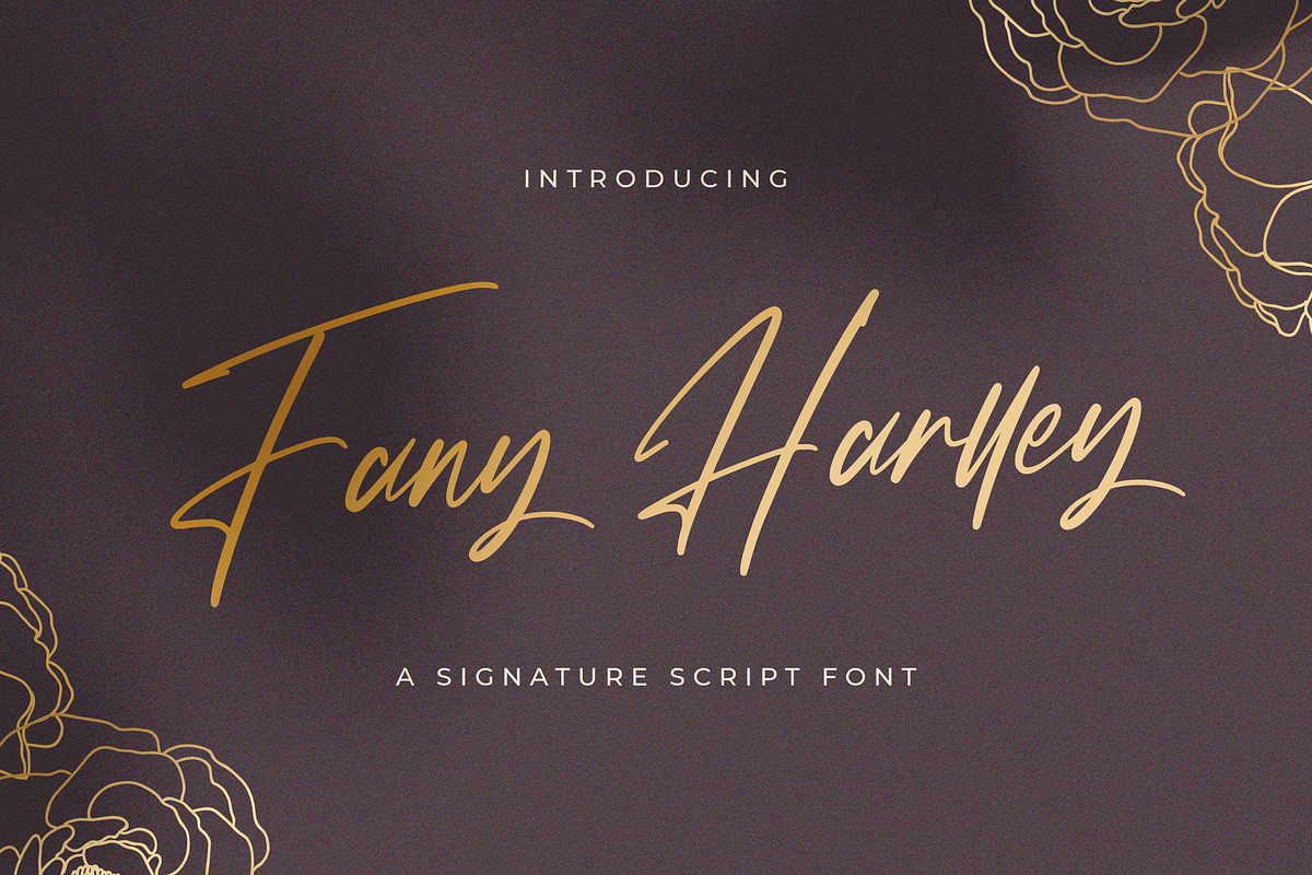 Fany Harlley - Handwritten Font, a Script Font by StringLabs (Photo 1 of 10)