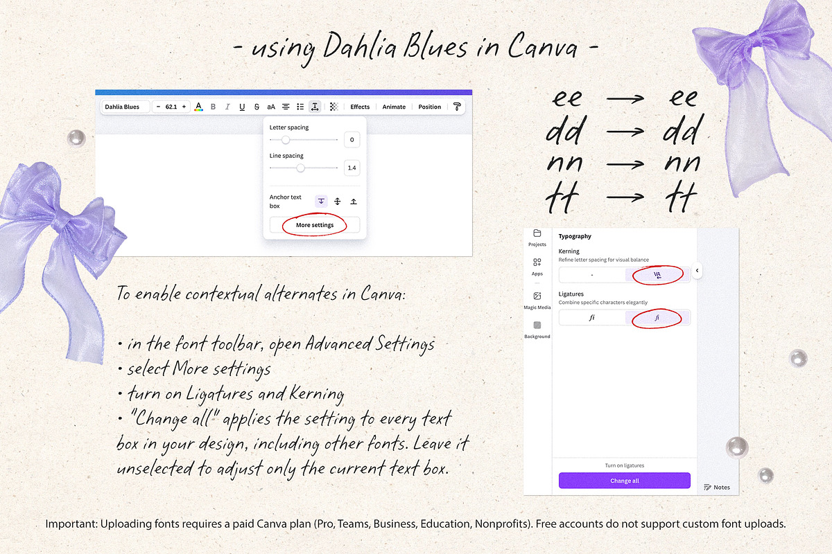 Dahlia Blues Handwritten Font, a Handwritten Font by Dina Mae (Photo 12 of 12)
