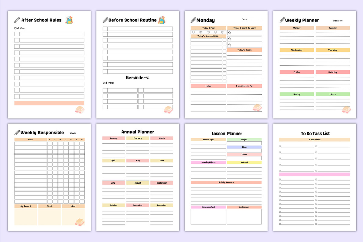 Home School Planner Canva Template