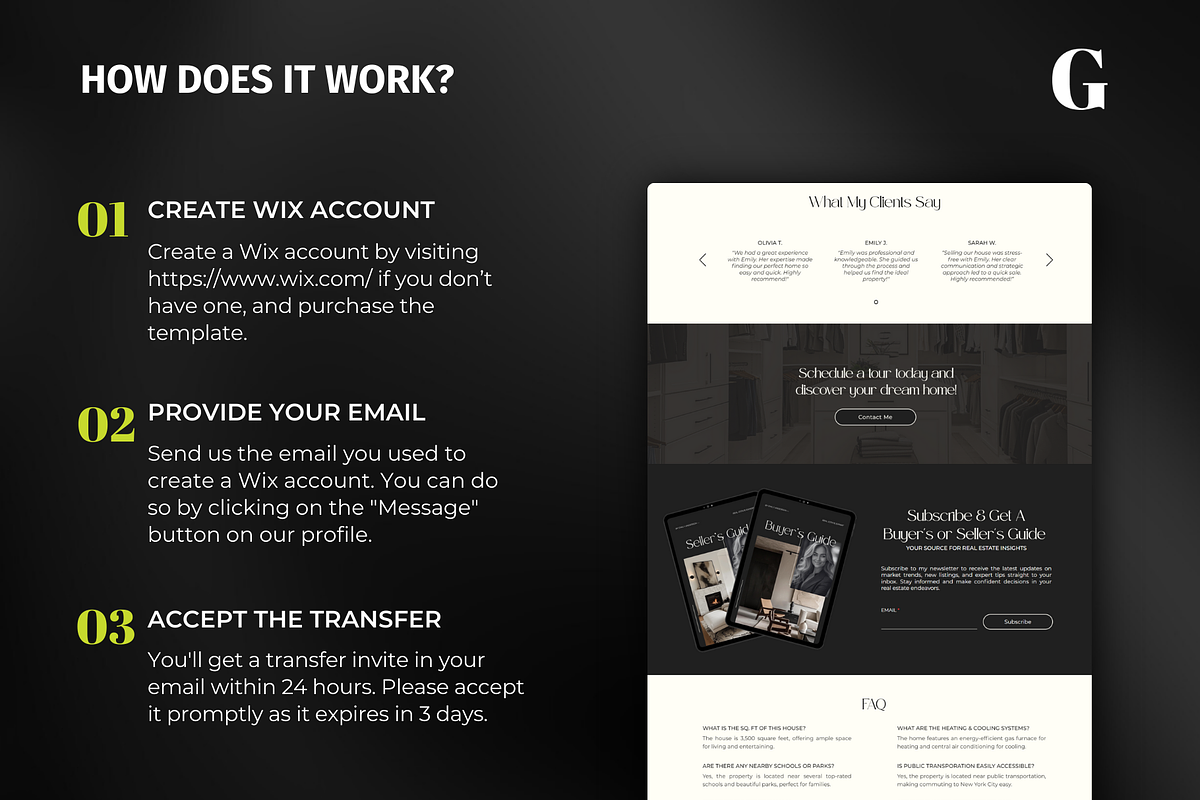Property Listing Wix Website, a Wix Template by Meraki Templates (Photo 7 of 8)