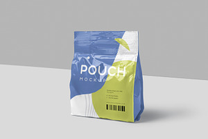 D Handle Stand Up Pouch Mockups