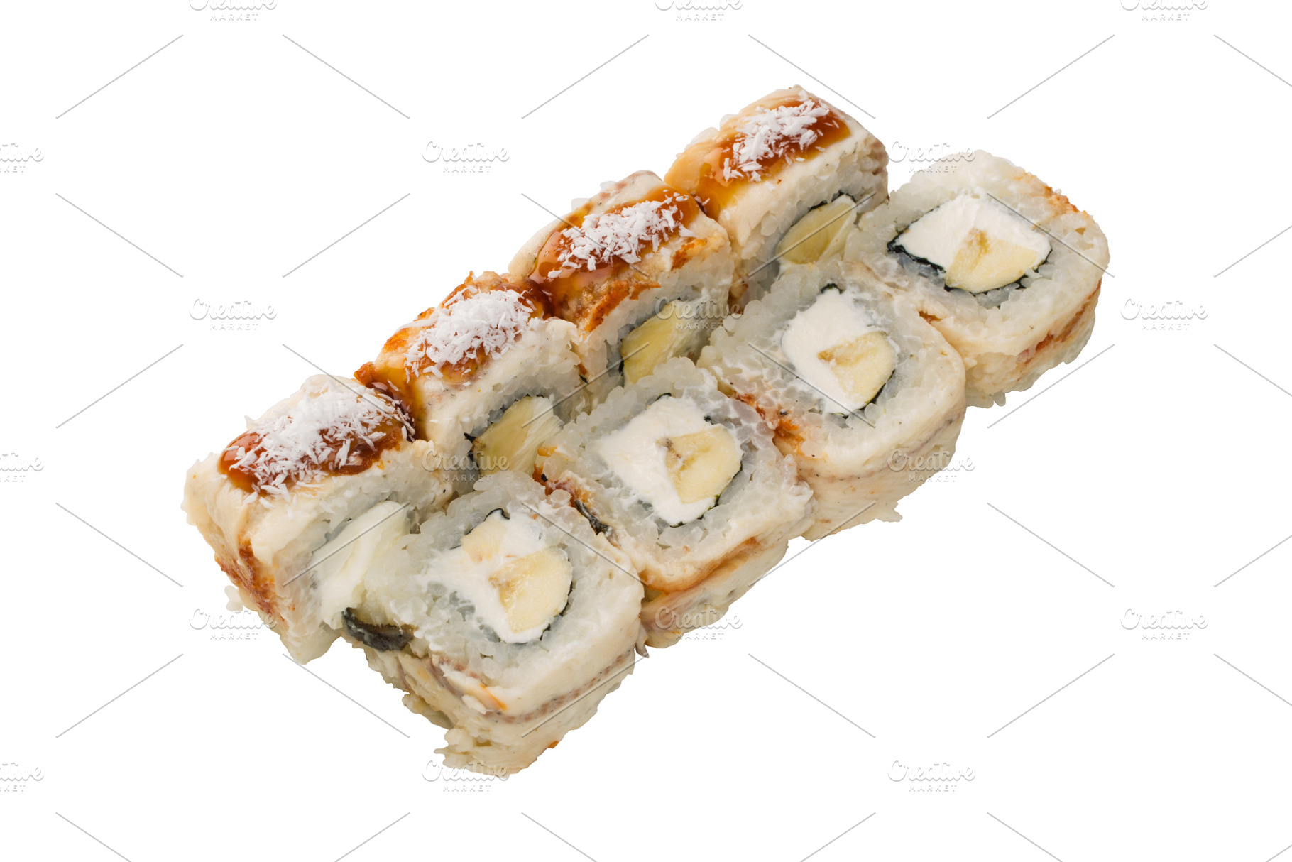 Asian cuisine japanese cuisine sus containing sushi, food, and roll, a Food & Drink Photo by oleghz