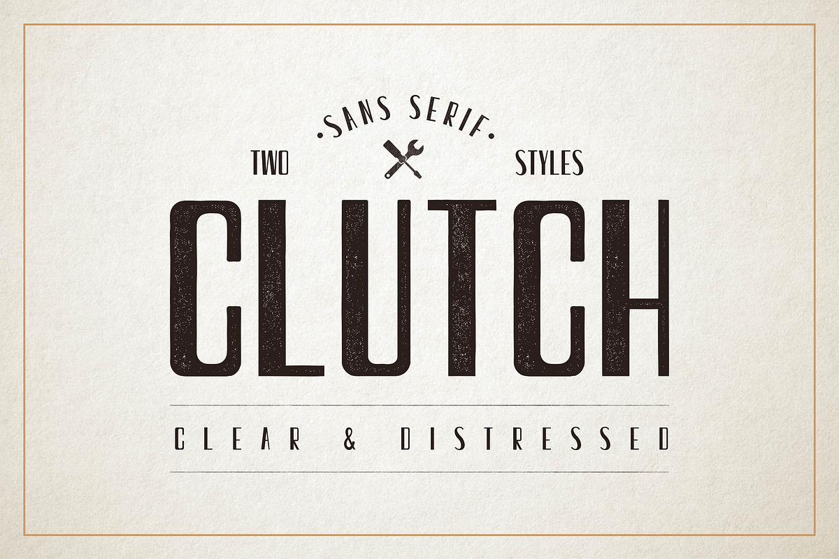 Clutch-Sans Serif Retro Font