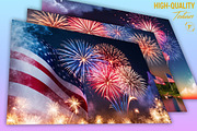 4th of July Fireworks Wallpaper, a Background Graphic by Forhadx5 (Thumbnail 2 of 5)