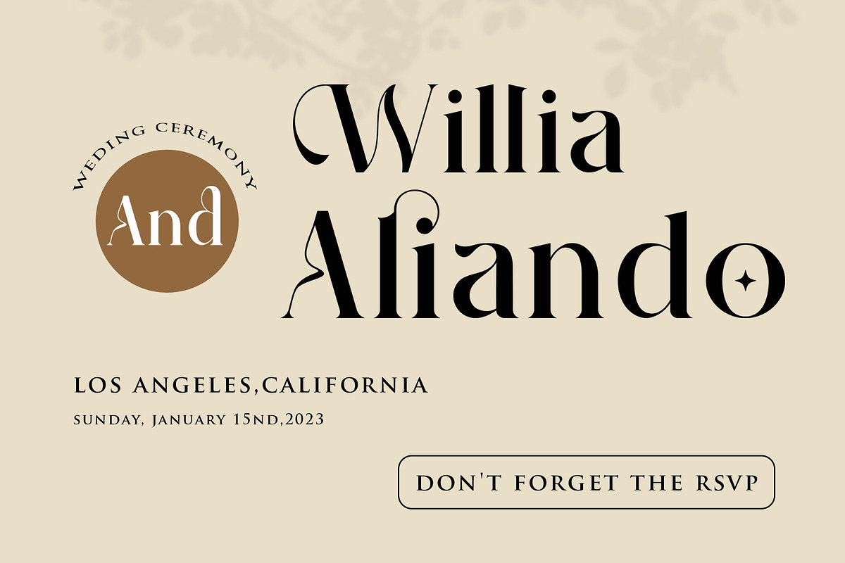 The Glamoure Serif Font, a Serif Font by Idea Studio (Photo 7 of 12)
