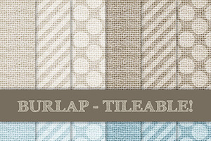 Burlap Tileable - Stripes & Dots