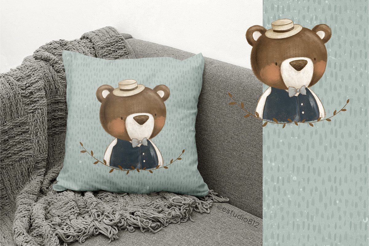 Vintage Woodland Friends, an Animal Illustration by Estudio 812 (Photo 9 of 10)